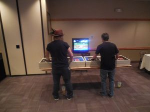 Another big hit: The console room, which again featured these oversized Nintendo controllers. As though ZapCon weren't big enough, right?