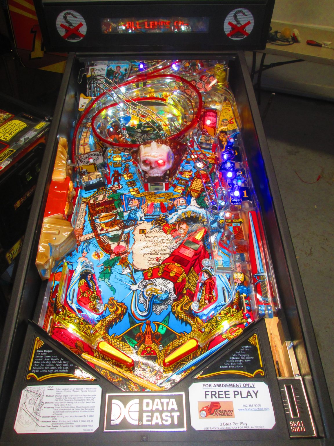 Hook! Hook! Hook! Firebird Pinball Phoenix Arizona Pinball Repair